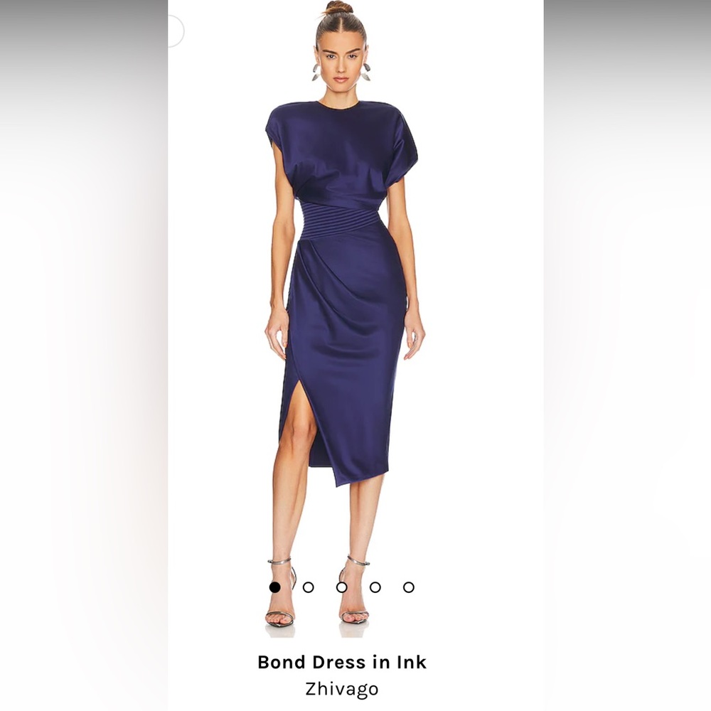 Zhivago bond midi dress ink